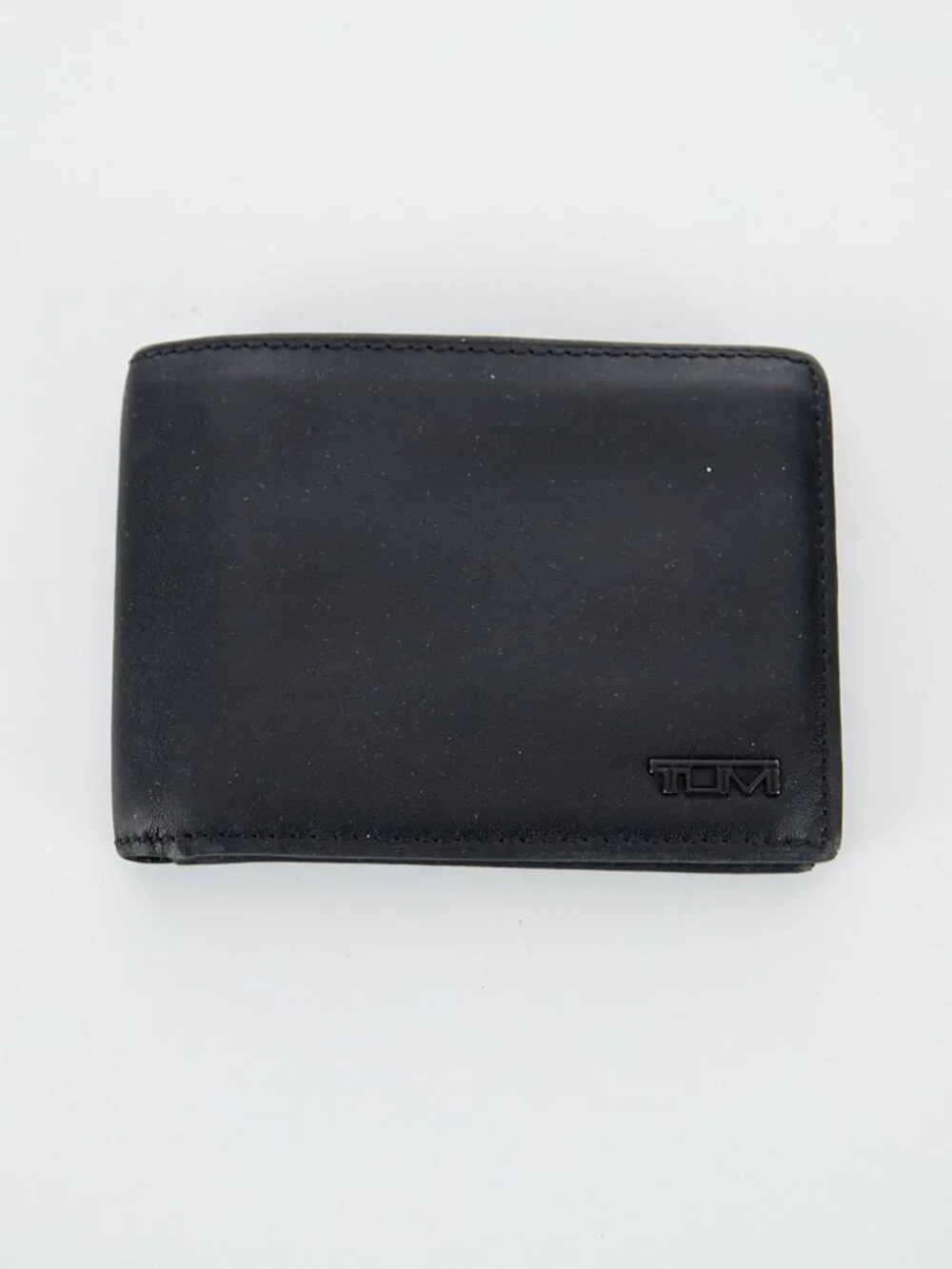 Tumi Delta Global Black Leather Bifold Wallet